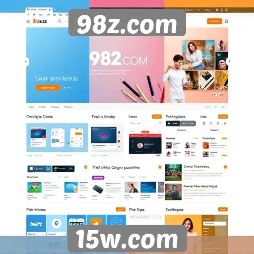 Evolução da interface do 98z.com